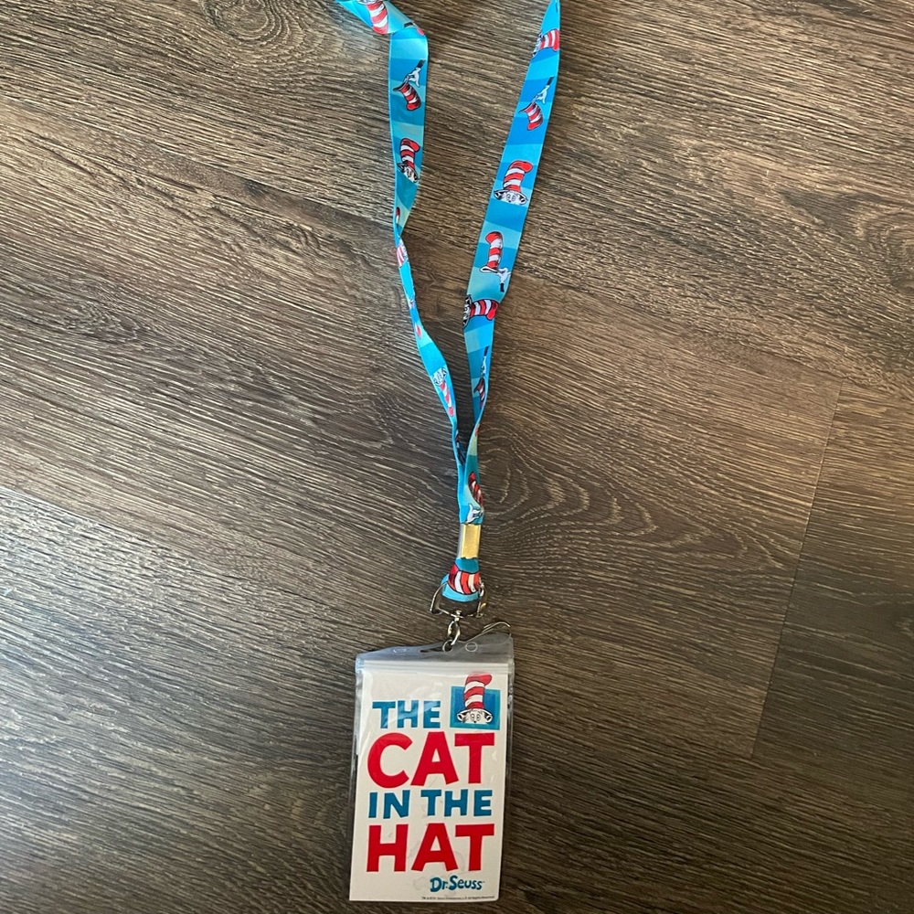 Dr. Seuss’ Cat and the hat lanyard